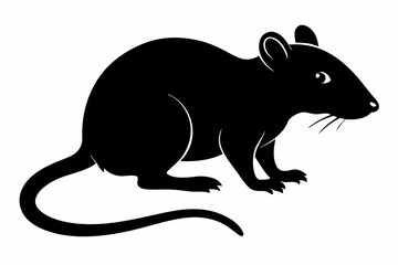 rat silhouette, Mouse silhouette vector, rat icon