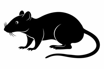 rat silhouette, Mouse silhouette vector, rat icon