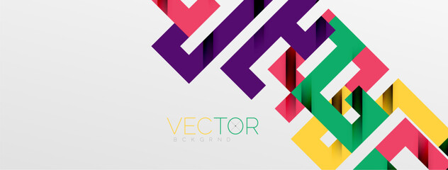 Color bend lines with shadow texture effect. Vector Illustration For Wallpaper, Banner, Background, Card, Book Illustration, landing page