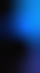 Noise vertical background with blue gradient mesh fading to black empty space for modern poster, flyer, template design