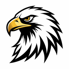 eagle head icon vector silhouette illustration