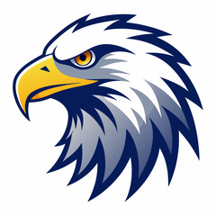 eagle head icon vector silhouette illustration
