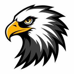 eagle head icon vector silhouette illustration