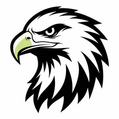 eagle head icon vector silhouette illustration