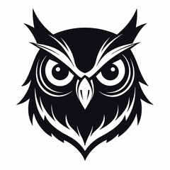 owl vector silhouette illustration and svg