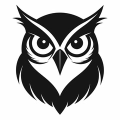 owl vector silhouette illustration and svg