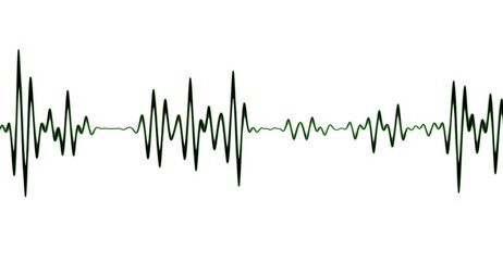 Sound Wave EQ Heart Wave  Abstract Digital EQ Music Equalizer. Sound Wave Design Element. Heartbeat Display Monitoring background and Neon Sign Heart Beat Line. 3D Illustration