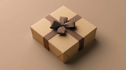 Obraz premium Premium present box Mockup, minimalist, ultra realistic with generative ai