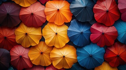 Obraz premium Colorful Umbrellas Display