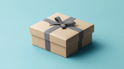 Fototapeta premium Premium present box Mockup, minimalist, ultra realistic with generative ai