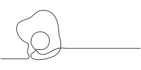 Egg line art, Continuous one line drawing of whole egg in shell, Black and white graphics, Vector in one continuous line drawing of easter eggs art minimalist illustration greeting banner design