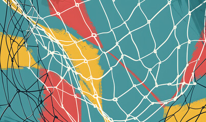 football-themed graphic and photo for advertising