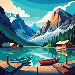 lake in the mountains