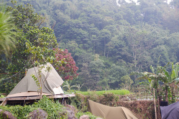 tent in the woods © AnggunRisky