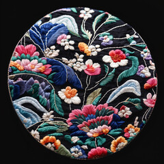 Korean traditional embroidery pattern