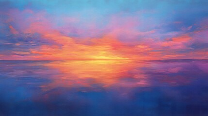 Fototapeta premium Sunset Over Water.