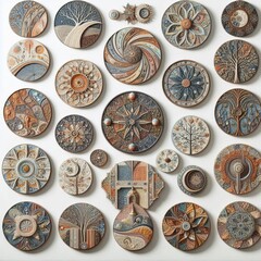 46 21 Ceramic Wall Art decorative ceramics designed to hang on w