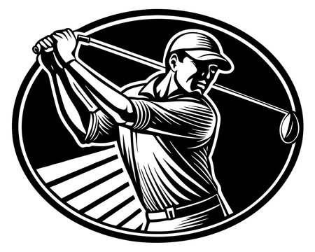 recommend clip art: Golf Svg line art silhouette,golf player silhouette vector illustration