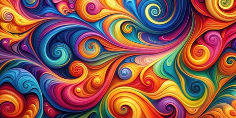 Abstract madness wallpaper with chaotic swirls and bold colors, abstract, madness, wallpaper,chaotic, swirl, vibrant
