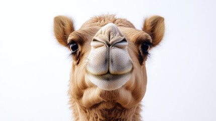 白背景のラクダ