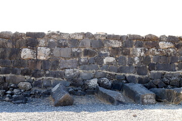 ruins of an ancient fortress in northern Israel