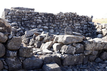 ruins of an ancient fortress in northern Israel