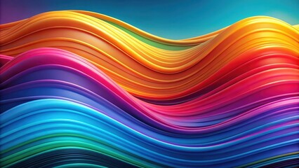 Obraz premium Colorful abstract wave background with minimalist design, minimalist, colorful, wave, abstract, background, design, artistic