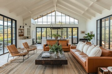 Modern Living Room with Stunning Views