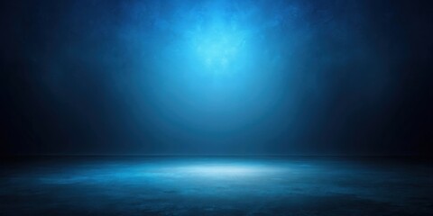 Fototapeta premium Dark and deep blue background with a sense of emptiness and mystery, blue, background, abstract, deep, navy, space