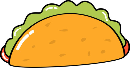 Taco vector illustration