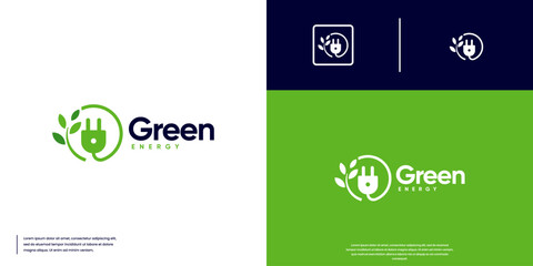 Renewable energy symbol with tree and coiled cable concept, graphic design illustration.