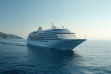 Majestic Cruise Ship Journey Across the Ocean