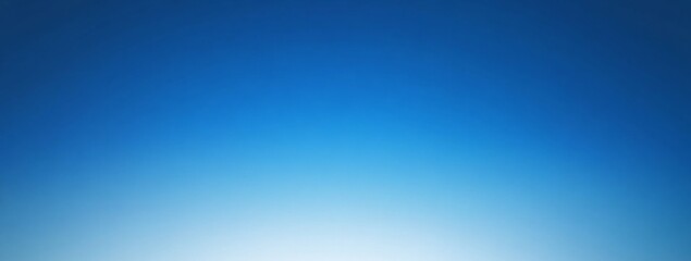 Fototapeta premium Blue gradient background with a minimalist flat design, featuring a smooth transition from light blue to dark sky-blue, with blurred edges and no text or characters.