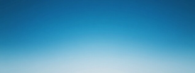 Obraz premium Blue gradient background with a minimalist flat design, featuring a smooth transition from light blue to dark sky-blue, with blurred edges and no text or characters.