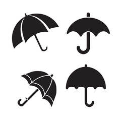 umbrella icon set