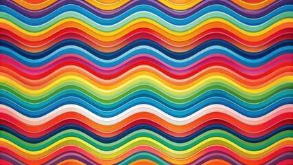 Obraz premium Abstract colorful pattern with wavy shapes, vibrant, colorful, abstract, design, artwork,texture, background, artistic, rainbow