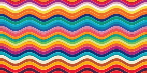 Abstract colorful pattern with wavy shapes , vibrant, abstract, colorful, pattern, design, waves, curve, shape, decorative