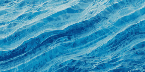 Abstract wavy water ocean background. Abstract ocean splashing waves.