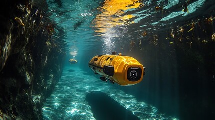 Autonomous underwater drones explore ocean depths discovering new species uncovering secrets of Earth's last uncharted frontier