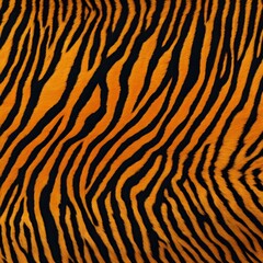 Tiger fur pattern background with bold orange and black stripes