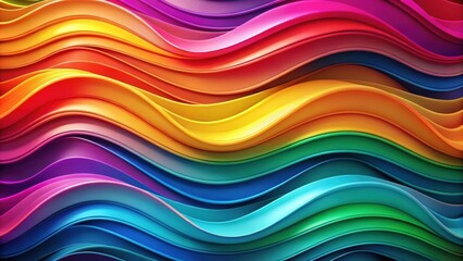 Abstract background with vibrant color gradients resembling flowing waves , abstract, wavy, bright, vibrant, color