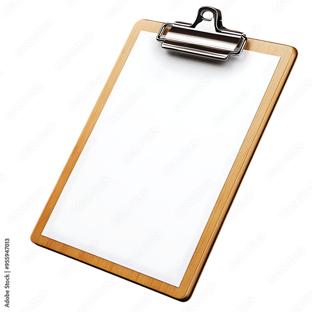 Poster blank clipboard with transparent background for design mockups and presentations
