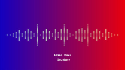 Abstract Sound wave Equalizer pattern design Music for background
