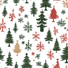 Obraz premium Abstract Christmas Tree Background Pattern Design