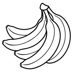banana  line art vector vector file