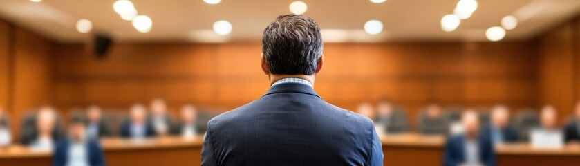A backpacker setting up a tent in a remote wilderness area as the sun sets