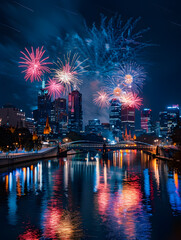 Activities and culture for New Year and Christmas festivals in the form of graphic advertising background