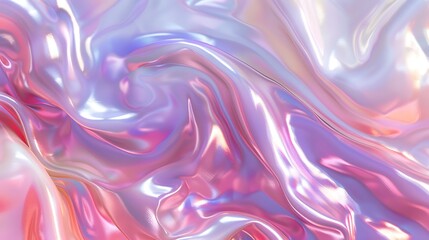 Obraz premium A multi-colored slime texture wallpaper with a pearlescent finish, blending pink, purple, and white tones, creating a soft, silky surface with a slightly stretchy feel. 8k UHD, suitable for 