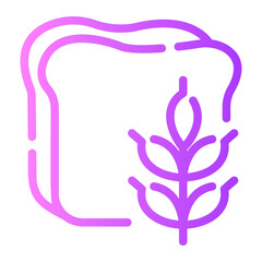 wheat Line Gradient Icon
