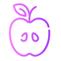 apple Line Gradient Icon